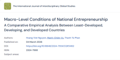 [Official Publication] Macro-Level Conditions of National Entrepreneurship: A Comparative Empirical Analysis – CSTRAD