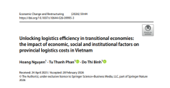 Unlocking logistics efficiency in transitional economies: The impact of economic, social and institutional factors on provincial logistics costs in Vietnam – CSTRAD's Publication in Economic Change and Restructuring (SSCI, IF 4.3)